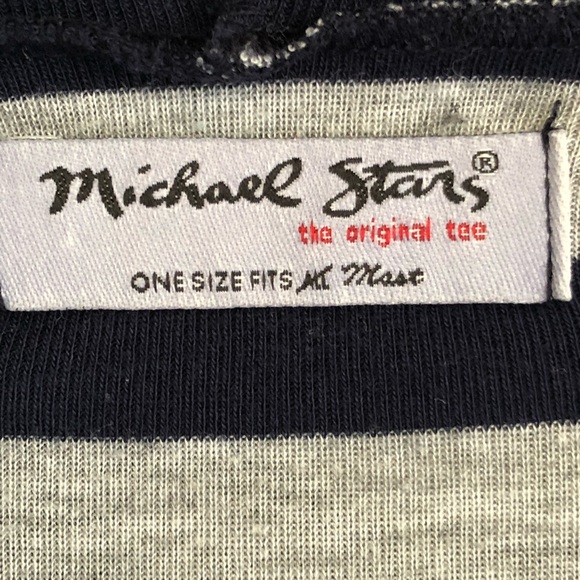Michael Stars Open Hooded Cardigan stripe Women’s - Picture 5 of 6